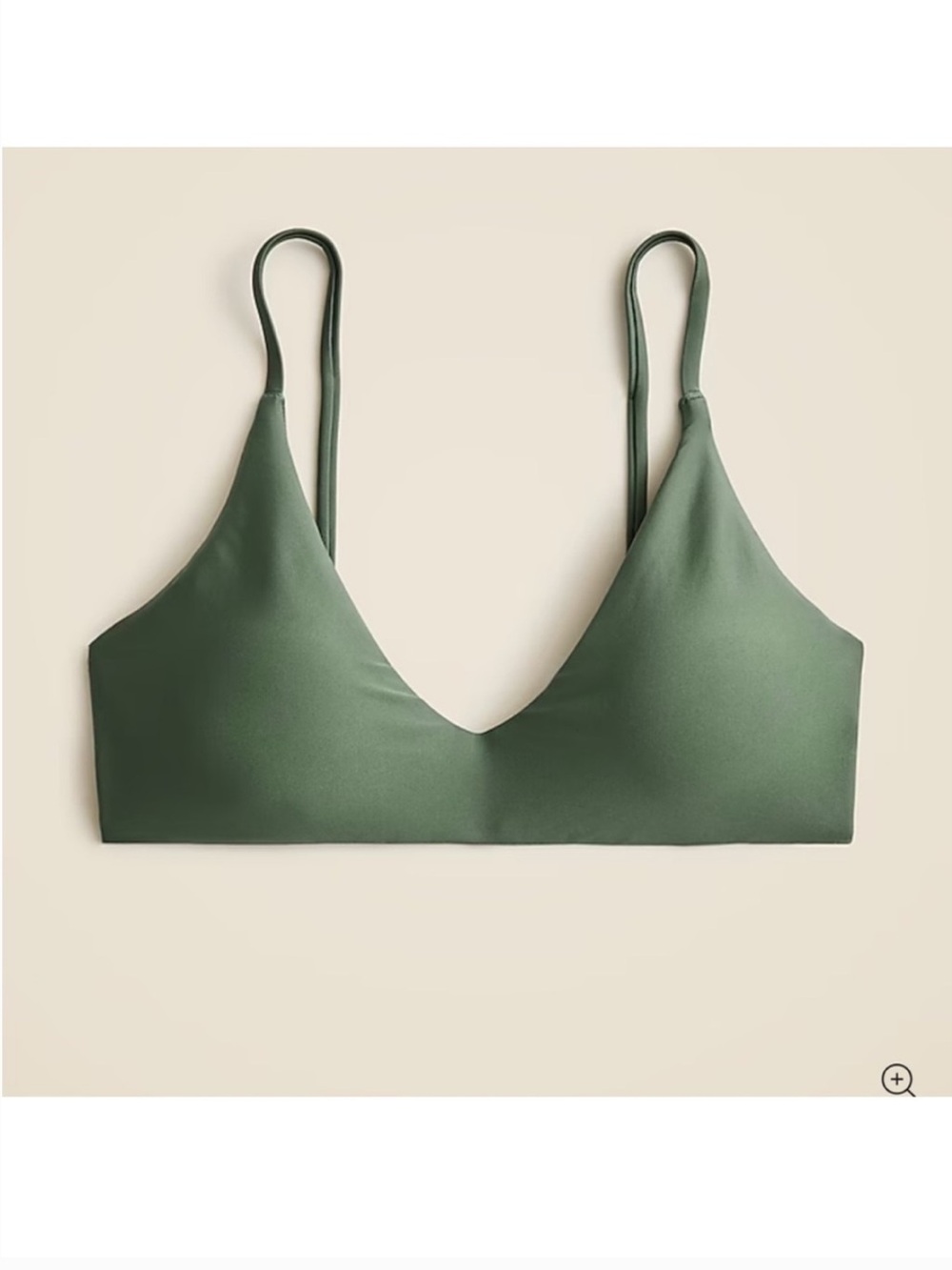 NWOT Bundle of 3 J. Crew Classic Sculpt Bikini Tops - Taupe, Green, Coral, L